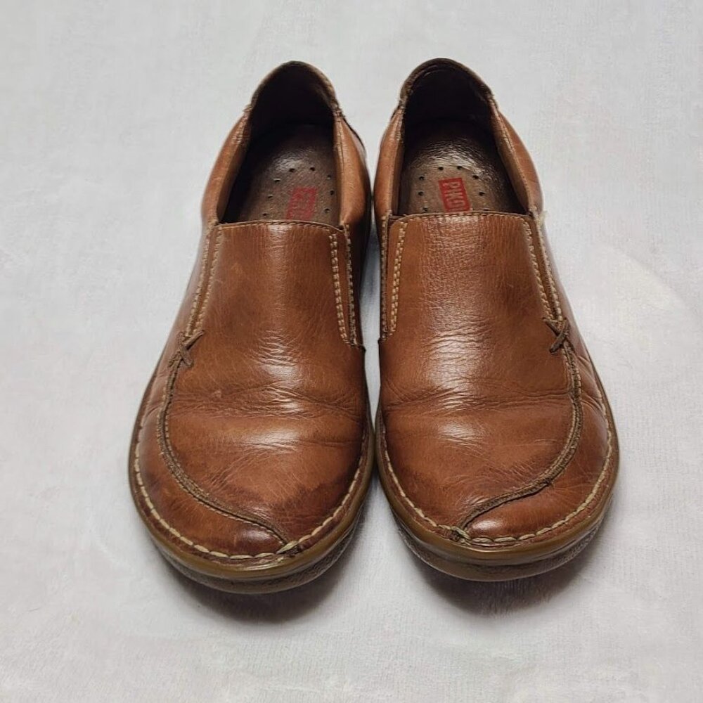 Pikolinos Womens  EU 37 Tan Brown Leather Slip On Loafers US 6.5-7 - Picture 3 of 13